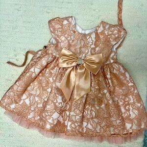 Nude Pink - Beige Sleeveless Dress for Infant / Toddlers